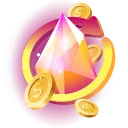 Ikona bonusu highroller NV1 Casino – złota korona